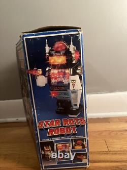 RARE VINTAGE 1985 13 STAR ROTO ROBOT With SPACE GUN SON AI TOYS