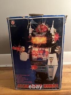 RARE VINTAGE 1985 13 STAR ROTO ROBOT With SPACE GUN SON AI TOYS