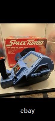 RARE VINTAGE 1985 TOMY SPACE TURBO TABLETOP ELECTRONIC GAME#7062 IN BOX Turns on