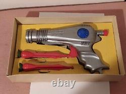 RARE VTG SPACE PILOT NUCLEAR MISSILE GUN 1950s Dan Dare Merit Randall NIB
