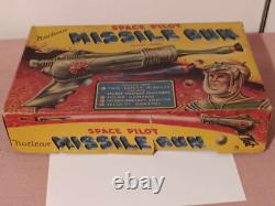 RARE VTG SPACE PILOT NUCLEAR MISSILE GUN 1950s Dan Dare Merit Randall NIB