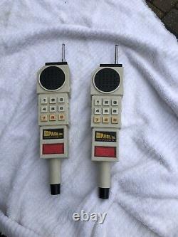 RARE! Vintage 1976 LJN SPACE 1999 COMLOCK COMMUNICATORS WALKIE TALKIES JCPenney