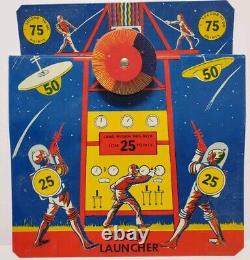 RARE Vintage American Toys Rocket Launcher, Space Rocket Tin Target Game