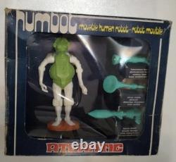 RARE Vintage Atlantic Galaxy Series HUMBOT figure + original box toy 1970s Space