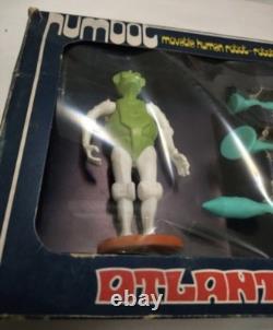 RARE Vintage Atlantic Galaxy Series HUMBOT figure + original box toy 1970s Space