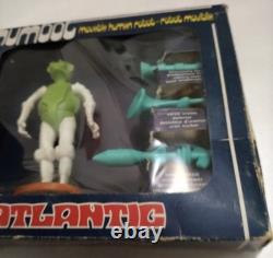 RARE Vintage Atlantic Galaxy Series HUMBOT figure + original box toy 1970s Space