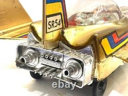 RARE Vintage HONG KONG SPACE SHIP Push Car BOXED