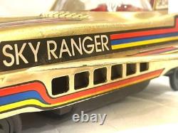 RARE Vintage HONG KONG SPACE SHIP Push Car BOXED