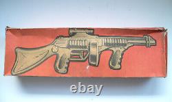 RARE Vintage PW COMMANDO SPACE RAY GUN RIFLE w Box West Germany 1950's