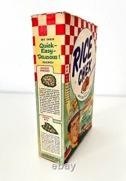 RARE Vintage Ralston Rice Chex Cereal Box Space Patrol TV Show Toy Premiums