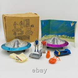RARE Vintage SEARS Zee Toys METAL MAN 10-Piece Set spaceships / robots Zylmex