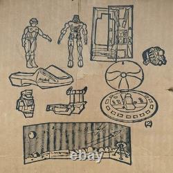 RARE Vintage SEARS Zee Toys METAL MAN 10-Piece Set spaceships / robots Zylmex