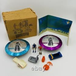 RARE Vintage SEARS Zee Toys METAL MAN 10-Piece Set spaceships / robots Zylmex