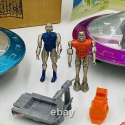 RARE Vintage SEARS Zee Toys METAL MAN 10-Piece Set spaceships / robots Zylmex