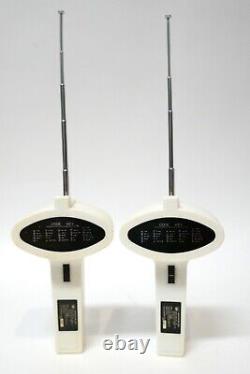 RARE! Vintage Space Command Communicators 6 Transistor WALKIE TALKIES For Parts