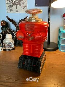 REMCO Vintage Lost In Space B9 Robot 1966 RED Variant (Not Working)