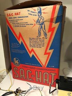 Rare S. A. C. Hat Vintage Space Helmet Sci-fi Toy Robot Toys By Kusan