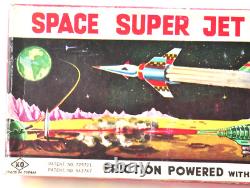 Rare Vintage 1950s-60s Yoshiya Tin Friction Space Super Jet Gun Made in Japan