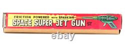 Rare Vintage 1950s-60s Yoshiya Tin Friction Space Super Jet Gun Made in Japan