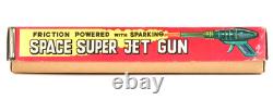Rare Vintage 1950s-60s Yoshiya Tin Friction Space Super Jet Gun Made in Japan