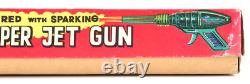 Rare Vintage 1950s-60s Yoshiya Tin Friction Space Super Jet Gun Made in Japan