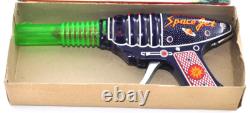 Rare Vintage 1950s-60s Yoshiya Tin Friction Space Super Jet Gun Made in Japan