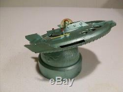 Rare Vintage 1956 Duro Mold Flying Saucer Mechanical Bank withkey & Instructions