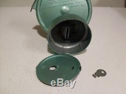 Rare Vintage 1956 Duro Mold Flying Saucer Mechanical Bank withkey & Instructions