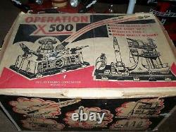 Rare Vintage 1960s Operation X500 Space Rocket Launcher Base In Box Collectible