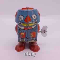 Rare Vintage 1965 ATLAS V2 Rocket & Robot Wind-Up Space Tin Toy in Box Argentina