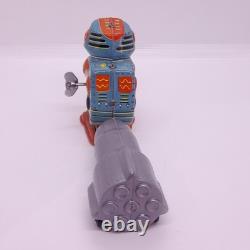 Rare Vintage 1965 ATLAS V2 Rocket & Robot Wind-Up Space Tin Toy in Box Argentina