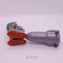 Rare Vintage 1965 ATLAS V2 Rocket & Robot Wind-Up Space Tin Toy in Box Argentina