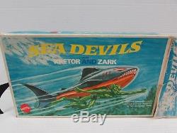 Rare Vintage 1970 Mattel Sea Devils Kretor & Zark Set MIB with Insert QS098