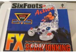 Rare Vintage 90's Space Six Leg Fx Scorpion King Fighter Robot China New Green