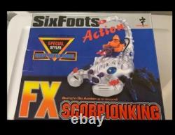 Rare Vintage 90's Space Six Leg Fx Scorpion King Fighter Robot China New Green