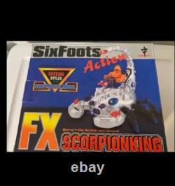 Rare Vintage 90's Space Six Leg Fx Scorpion King Fighter Robot China New Green