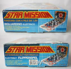 Rare Vintage 90's Star Mission Space Electric Flipper Pinball Mehno Slovenia New