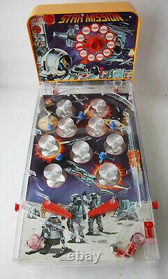 Rare Vintage 90's Star Mission Space Electric Flipper Pinball Mehno Slovenia New