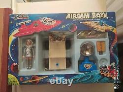 vintage Airgam boys Pyroplast toys made in Greece Space pirates and vehicle 