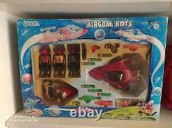 Rare Vintage Airgam Boys Space Series Red Planet Spaceship Set Pyroplast Toys Gr