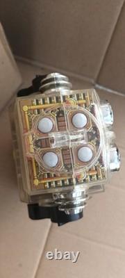 Rare Vintage Battery Operated Piston Robot with Box SJM Taiwan 1970s Space Toy