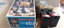 Rare Vintage Battery Operated Piston Robot with Box SJM Taiwan 1970s Space Toy