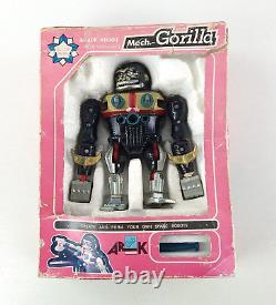 Rare Vintage Bullmark/Arkron/Ark Mech-Gorilla Space Robot with Box Ultraman READ