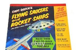 Rare Vintage Captain Quick's Flying Saucers and Rocket Ships Models Space 1950's