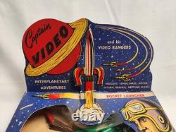 Rare Vintage Captain Video Supersonic Space Fighters Boxed Lido Toy