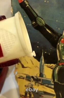 Rare Vintage Dux Astroman Robot Made In West Germany 1950s Space Toy with Box