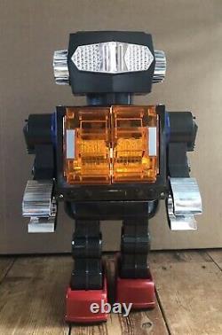 Rare Vintage Horikawa Giant Rotate-O-Matic Super Robot Space Tin Toy