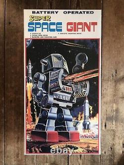 Rare Vintage Metal House Giant Rotate-O-Matic Super Robot Space Tin Toy