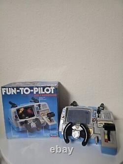 Rare Vintage Playmates Fun To Pilot Dashboard Space Dashboard Toy 1985 AS IS