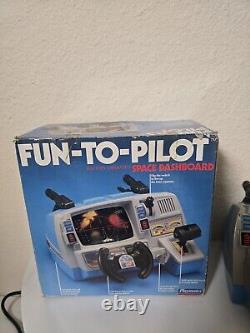 Rare Vintage Playmates Fun To Pilot Dashboard Space Dashboard Toy 1985 AS IS